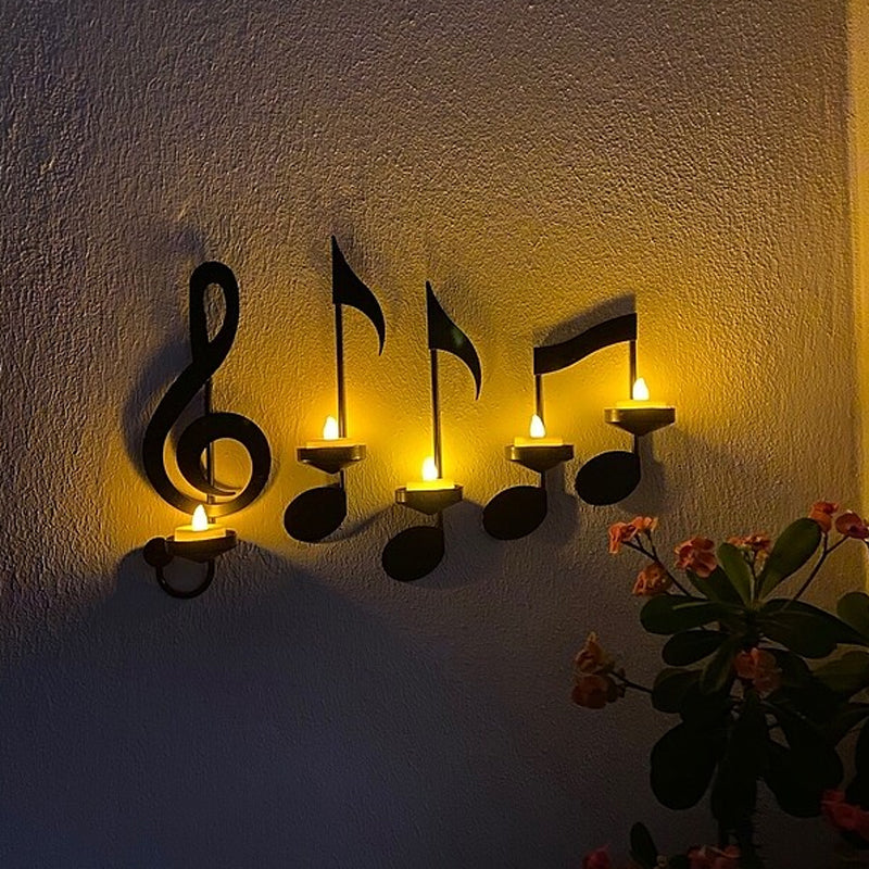 MelodyGlow – Wandlampe in Musiknotenform