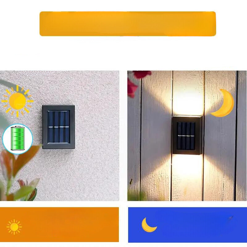 Nordic Glow - Solarbetriebene Terrassen-Wandleuchte