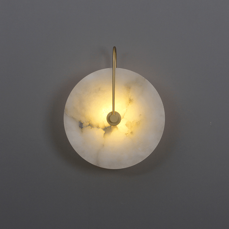 Aveline – LED-Wandlampe aus Alabasterstein