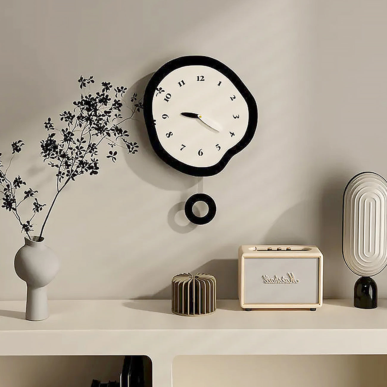 Kairo – Kreative unregelmäßige Uhr für die Wand