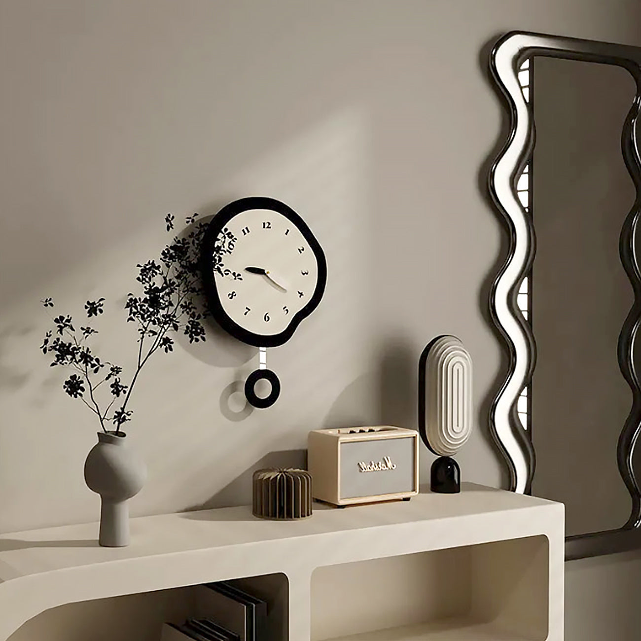 Kairo – Kreative unregelmäßige Uhr für die Wand