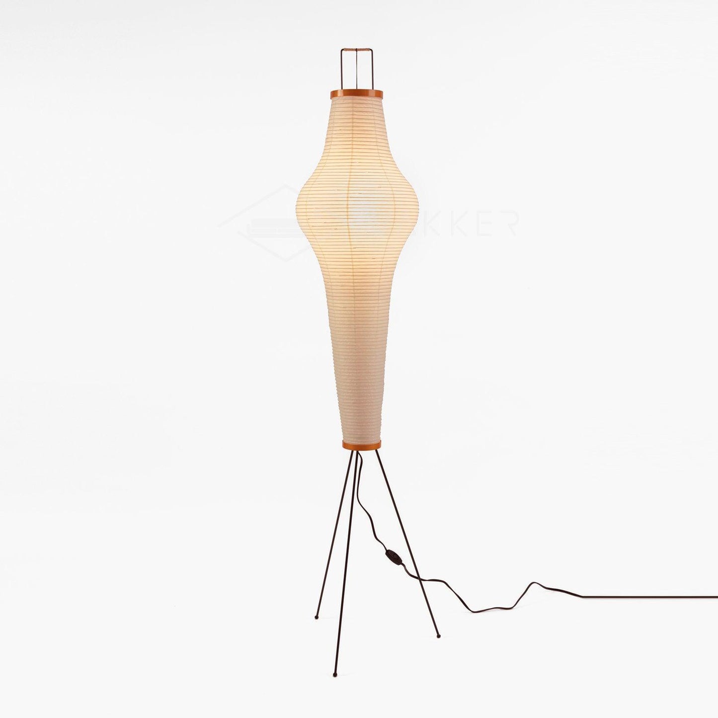 Noa – Stehlampe aus Reispapier: Schlichte Ruhe als Licht