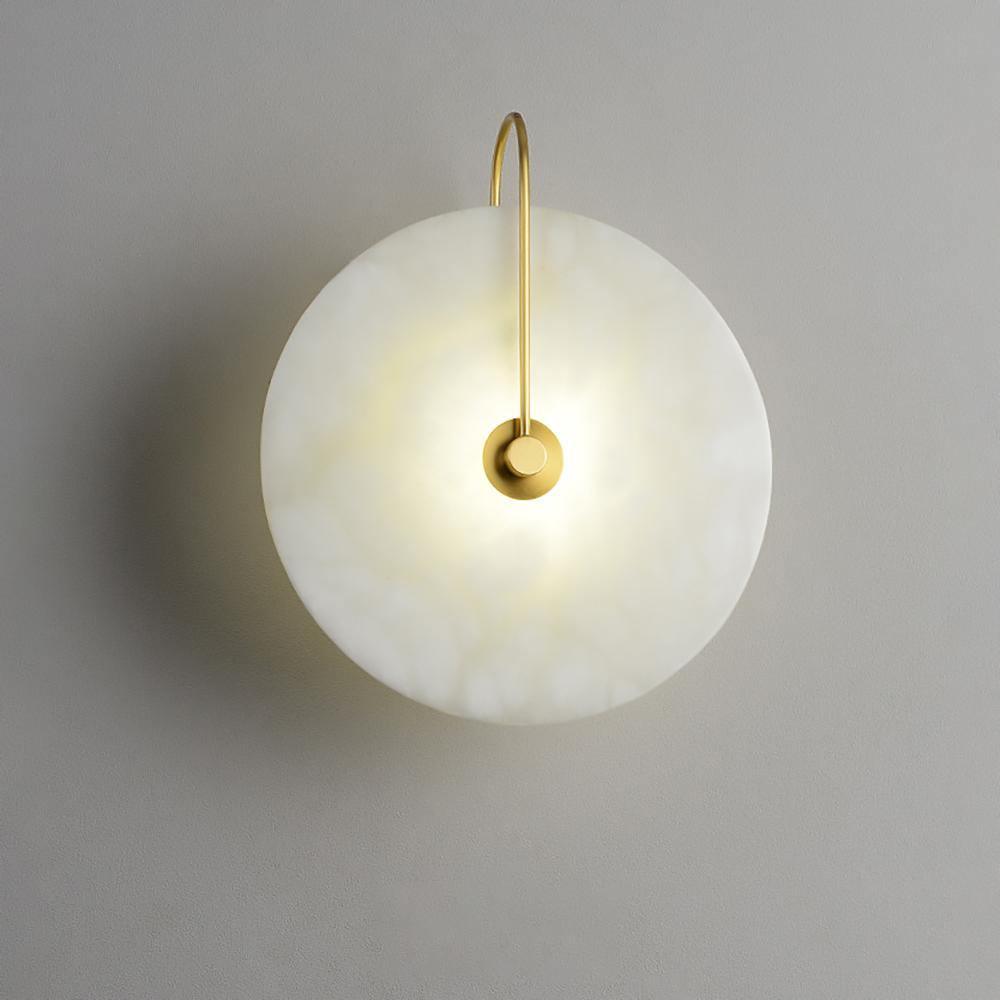 Aveline – LED-Wandlampe aus Alabasterstein