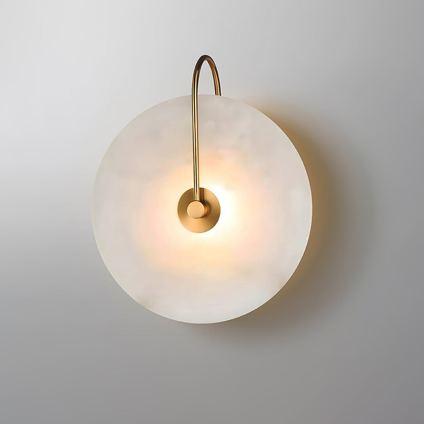 Aveline – LED-Wandlampe aus Alabasterstein
