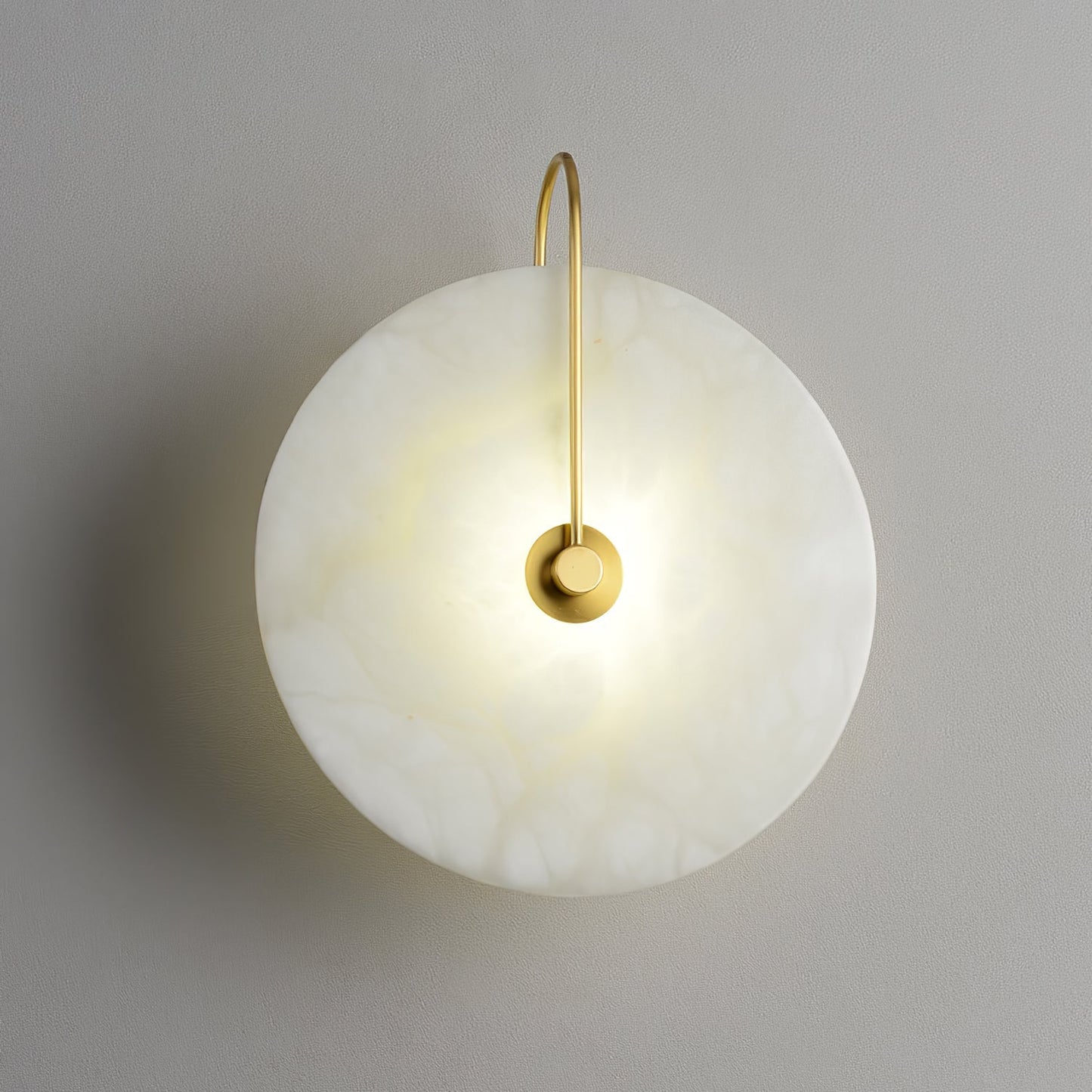 Aveline – LED-Wandlampe aus Alabasterstein