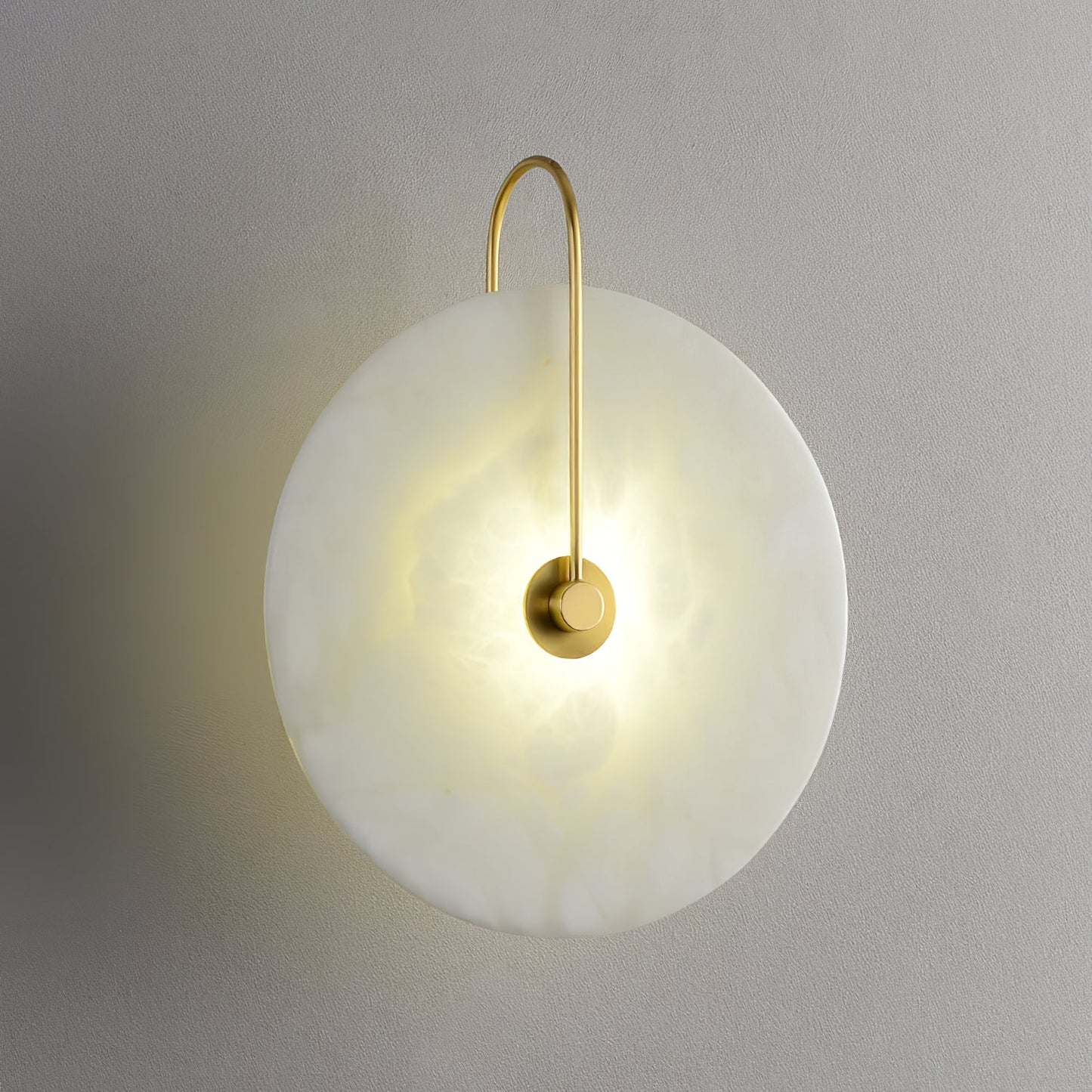 Aveline – LED-Wandlampe aus Alabasterstein