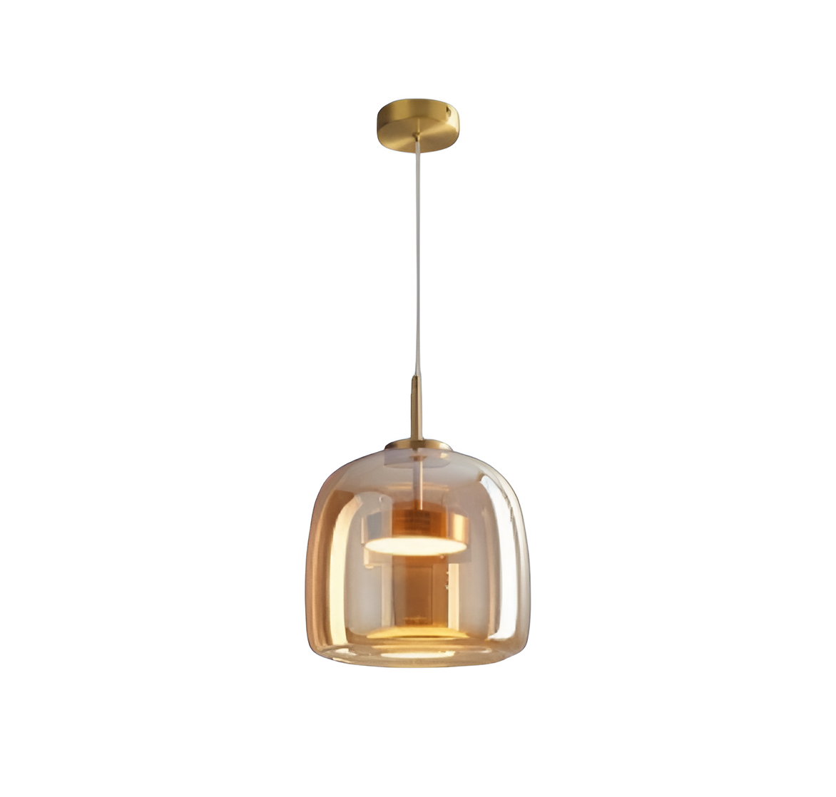 Solenn – Retro-Modernes Glas LED Pendelleuchte