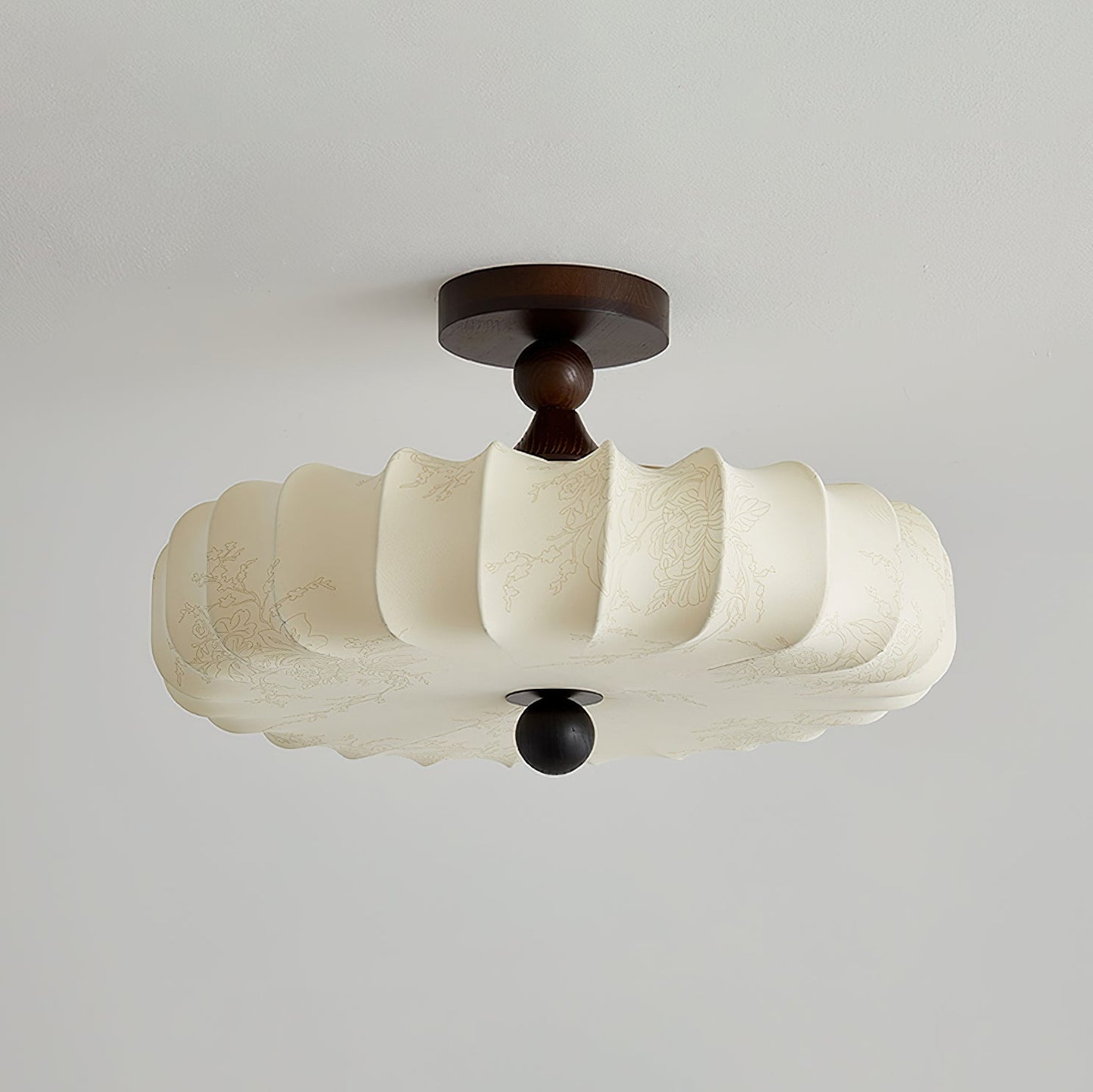 Anela – Natürliche Lampe aus Eschenholz und Stoff