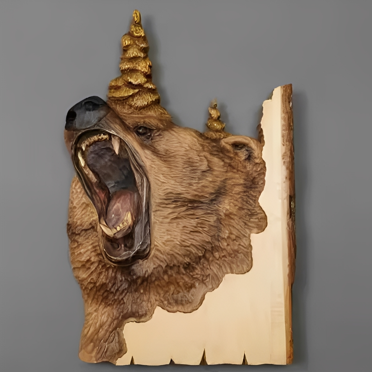 WildWood – Handgefertigte Tierkopf-Wanddekoration