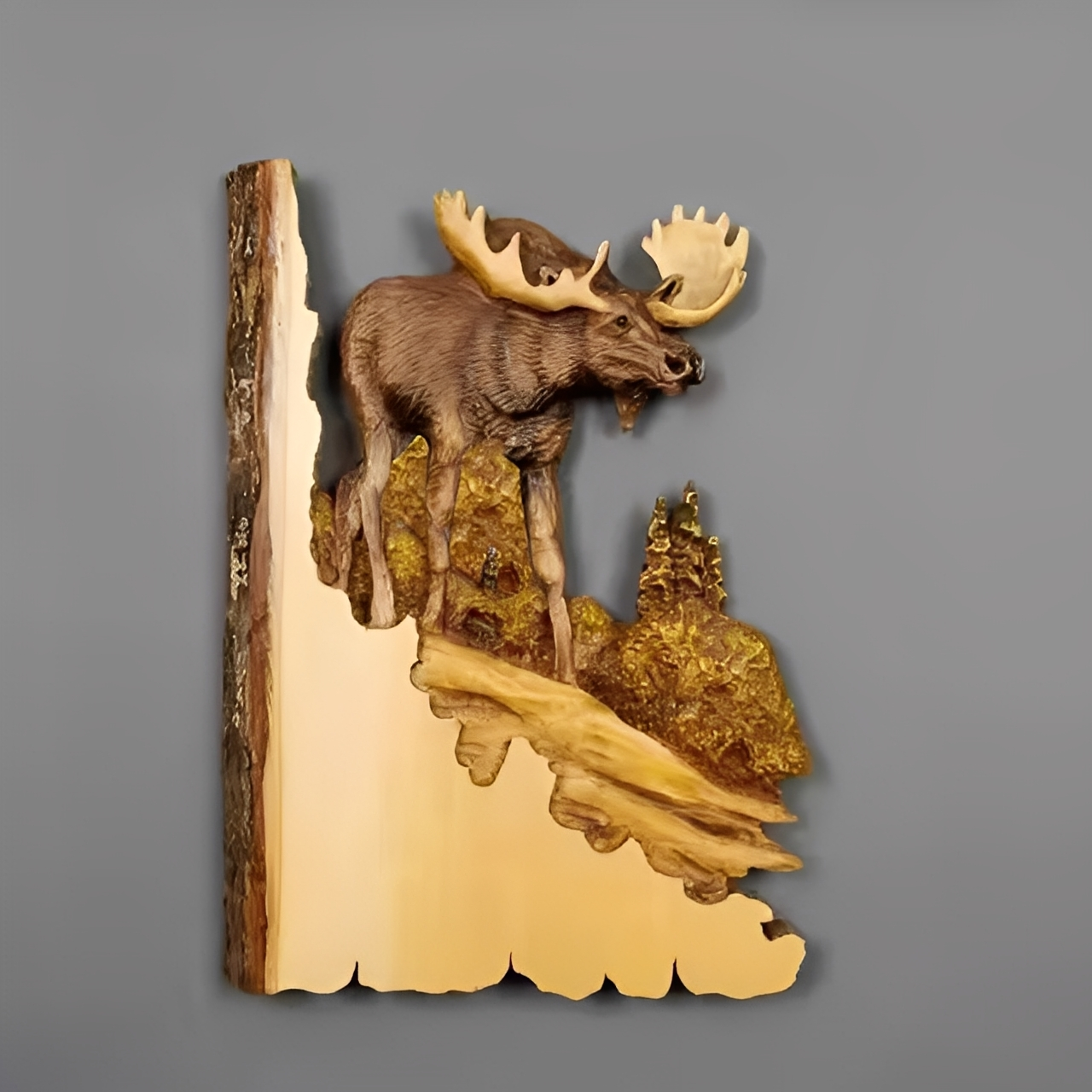 WildWood – Handgefertigte Tierkopf-Wanddekoration
