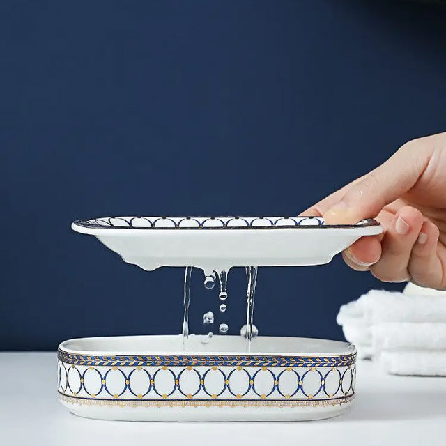 DecoLuxe - Elegante Seifenschale im Art-Déco-Stil