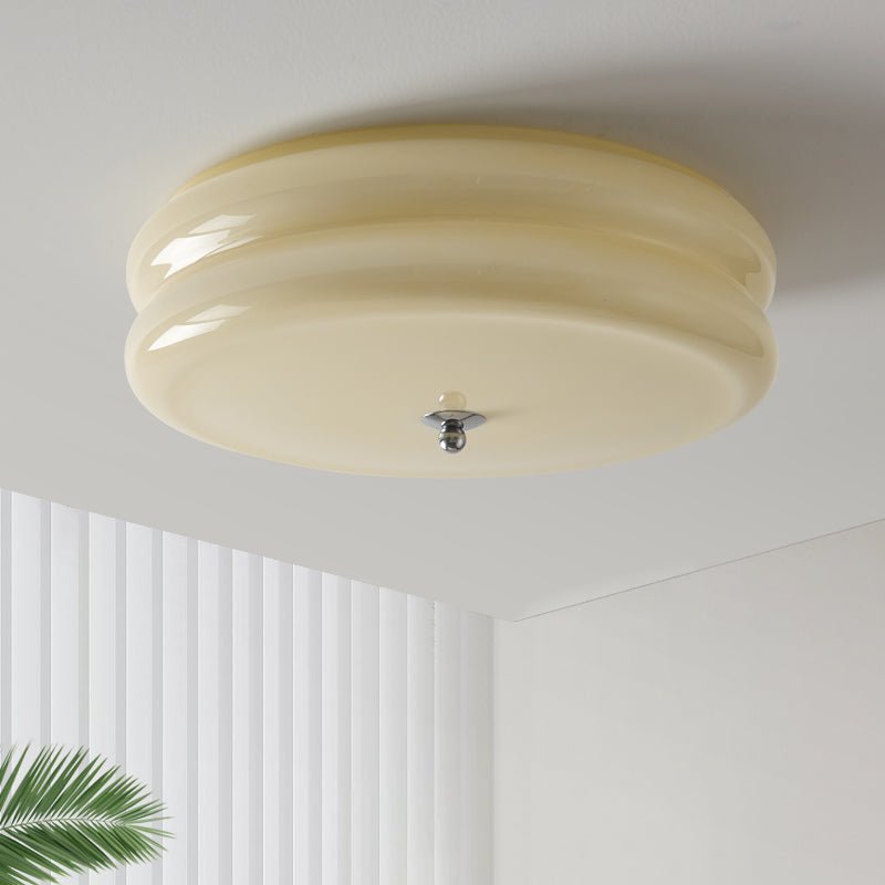 Amélie – Schlichte Deckenlampe im Cream-Stil