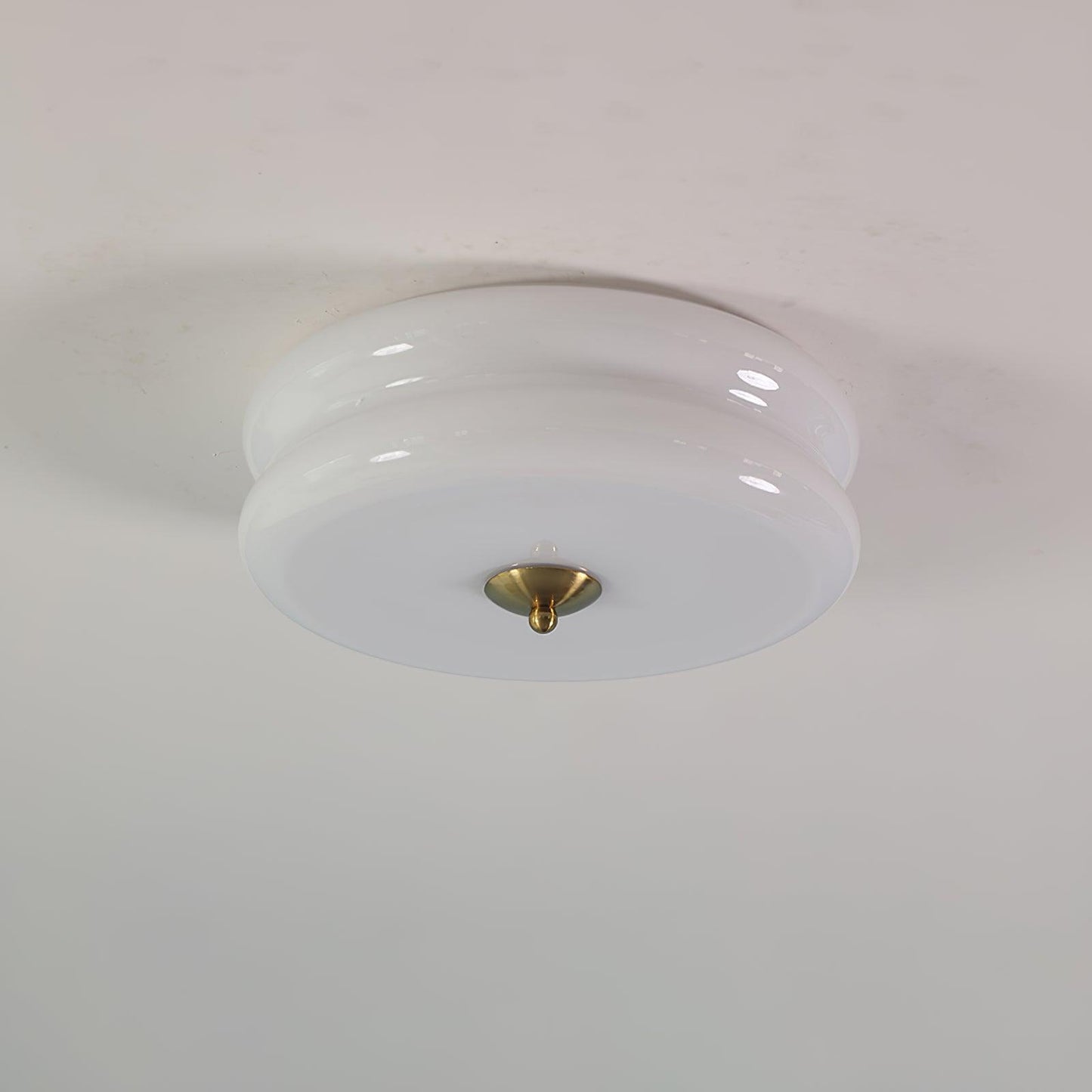 Amélie – Schlichte Deckenlampe im Cream-Stil