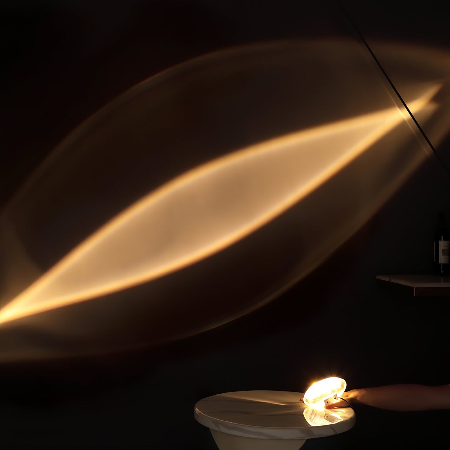Priya – Kreative Sonnenuntergangstischlampe