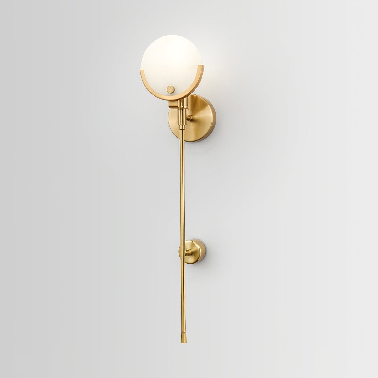 Kristy – Messing-Wandlampe aus Alabaster