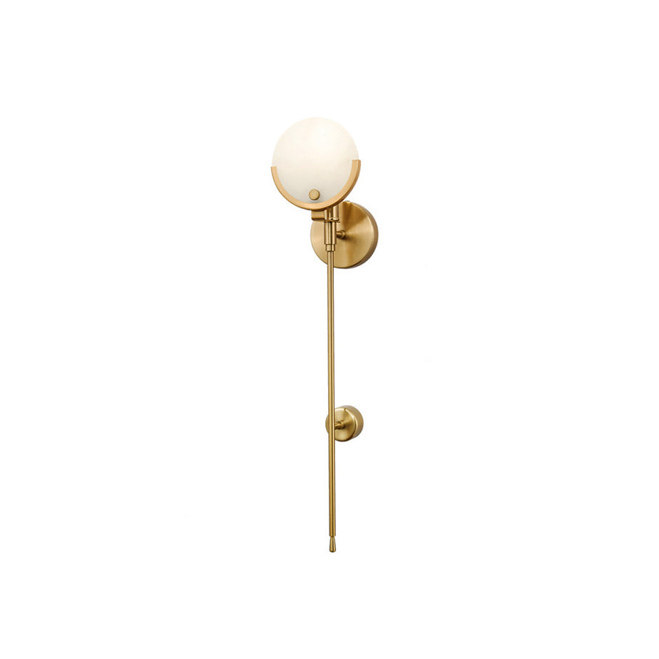 Kristy – Messing-Wandlampe aus Alabaster