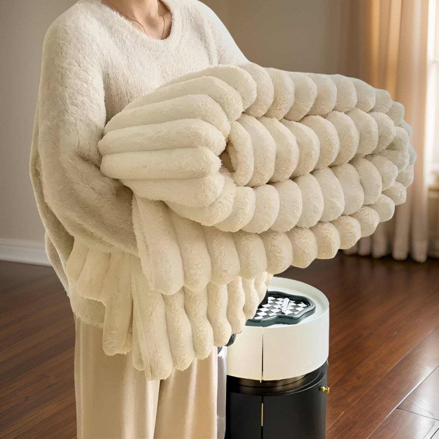Zyra – Kuschelige Fleecedecke für Sofa & entspannte Momente
