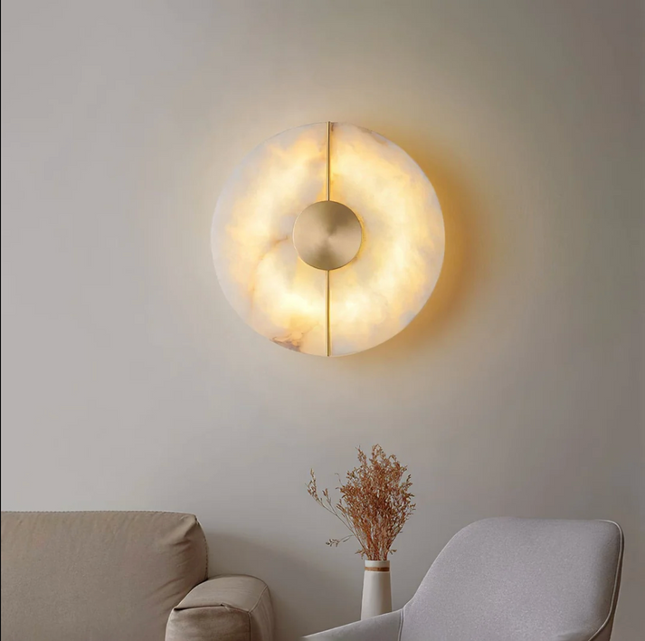 Kylie – Schlichte Marmor-Wandleuchte