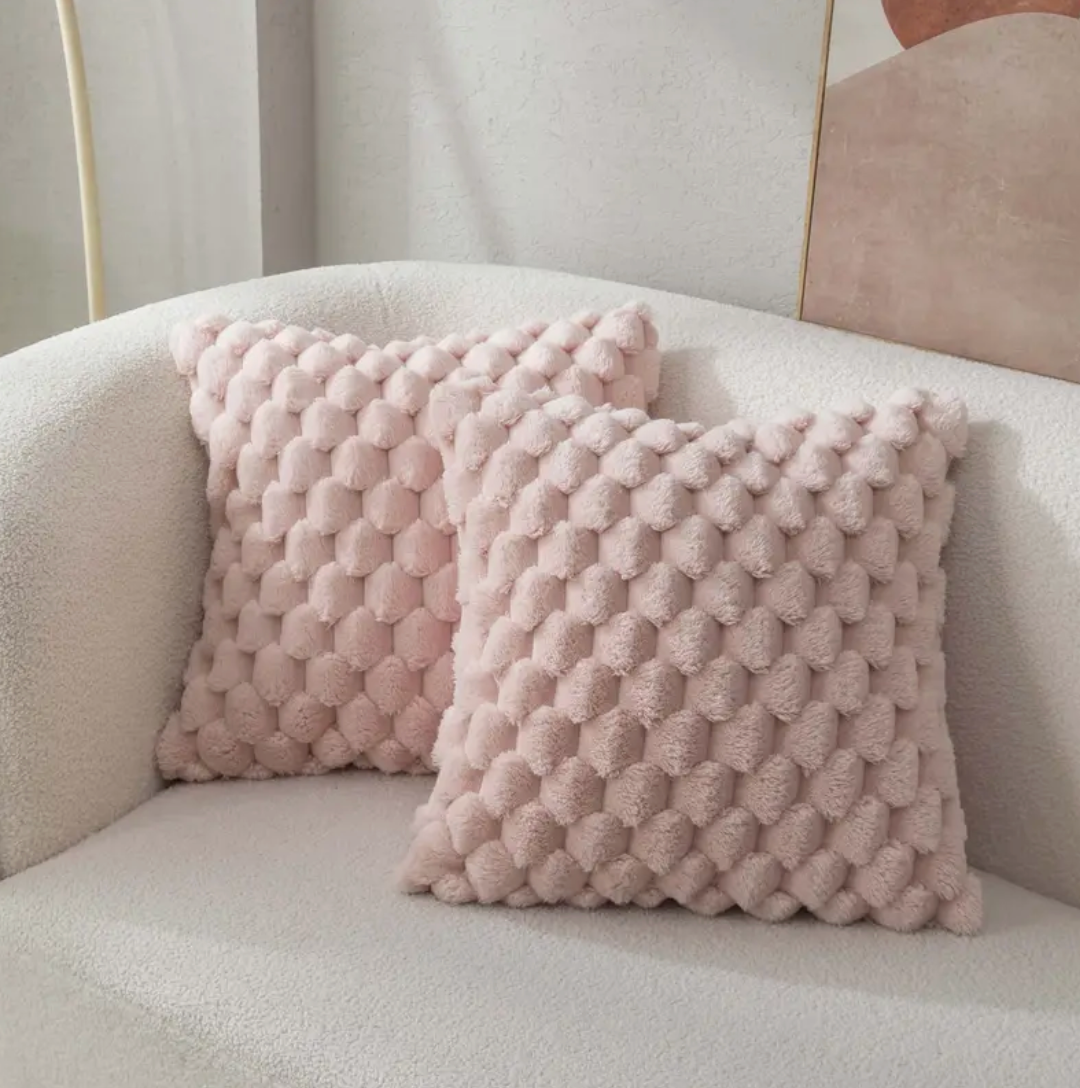Gewebter Fleece-Kissenbezug
