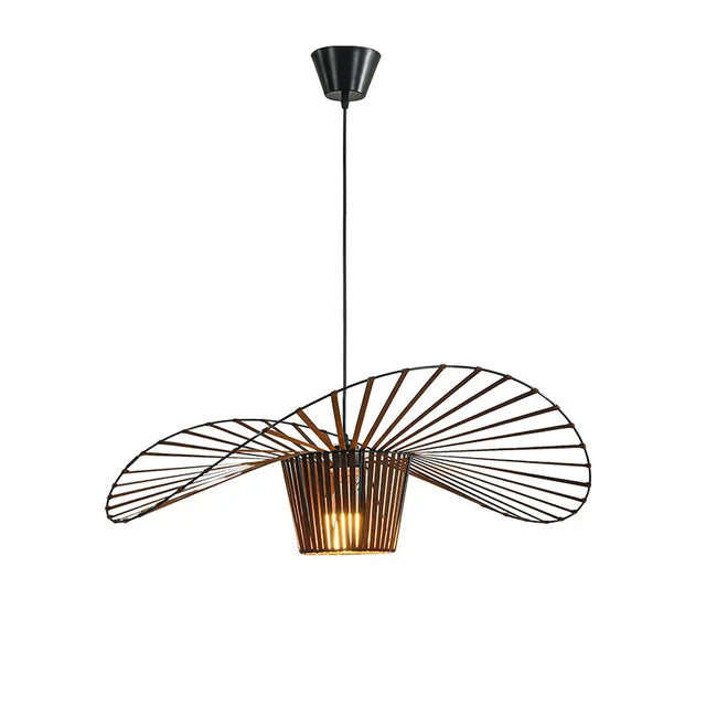 Kronleuchter in Strohhutform für Wohnzimmer