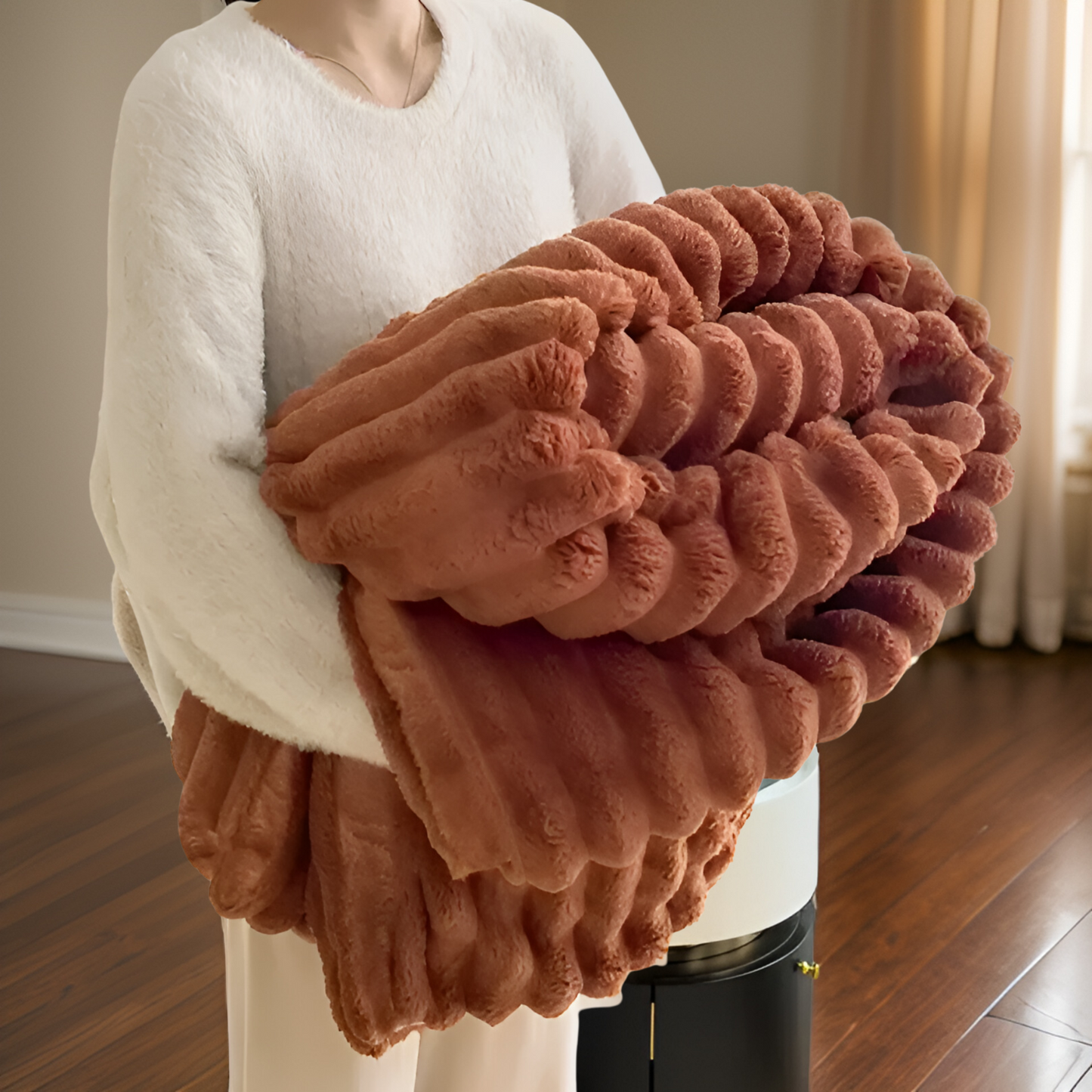 Zyra – Kuschelige Fleecedecke für Sofa & entspannte Momente