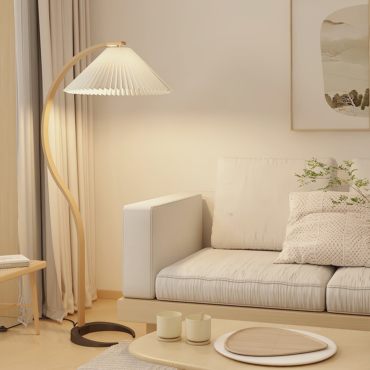 Selina – Skandinavische Stehlampe im Retro-Look
