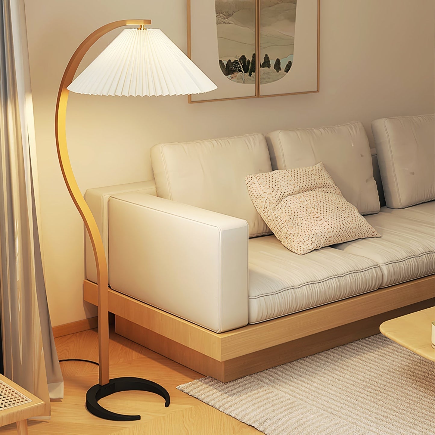 Selina – Skandinavische Stehlampe im Retro-Look