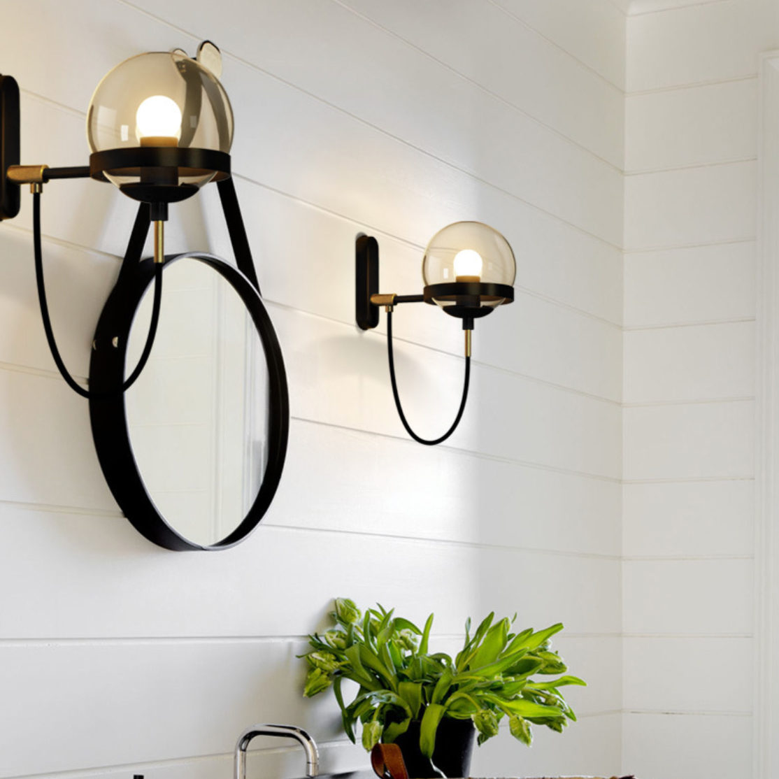 Oskar – Retro Glas Wandleuchte