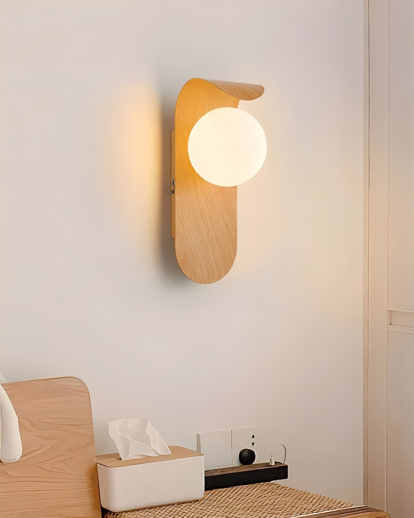 Haruto – Japanische Holz-Wandlampe