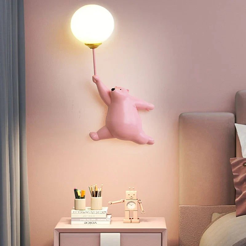 Bär Anhänger Hintergrund Wandlampen