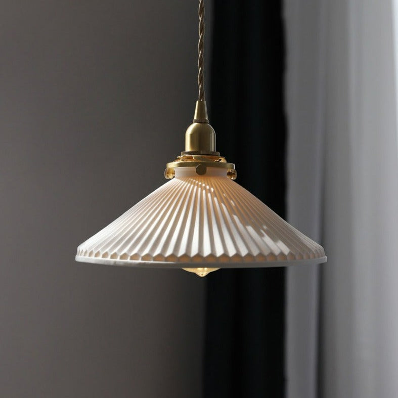 Glisten - Weiße keramische Pendelleuchte