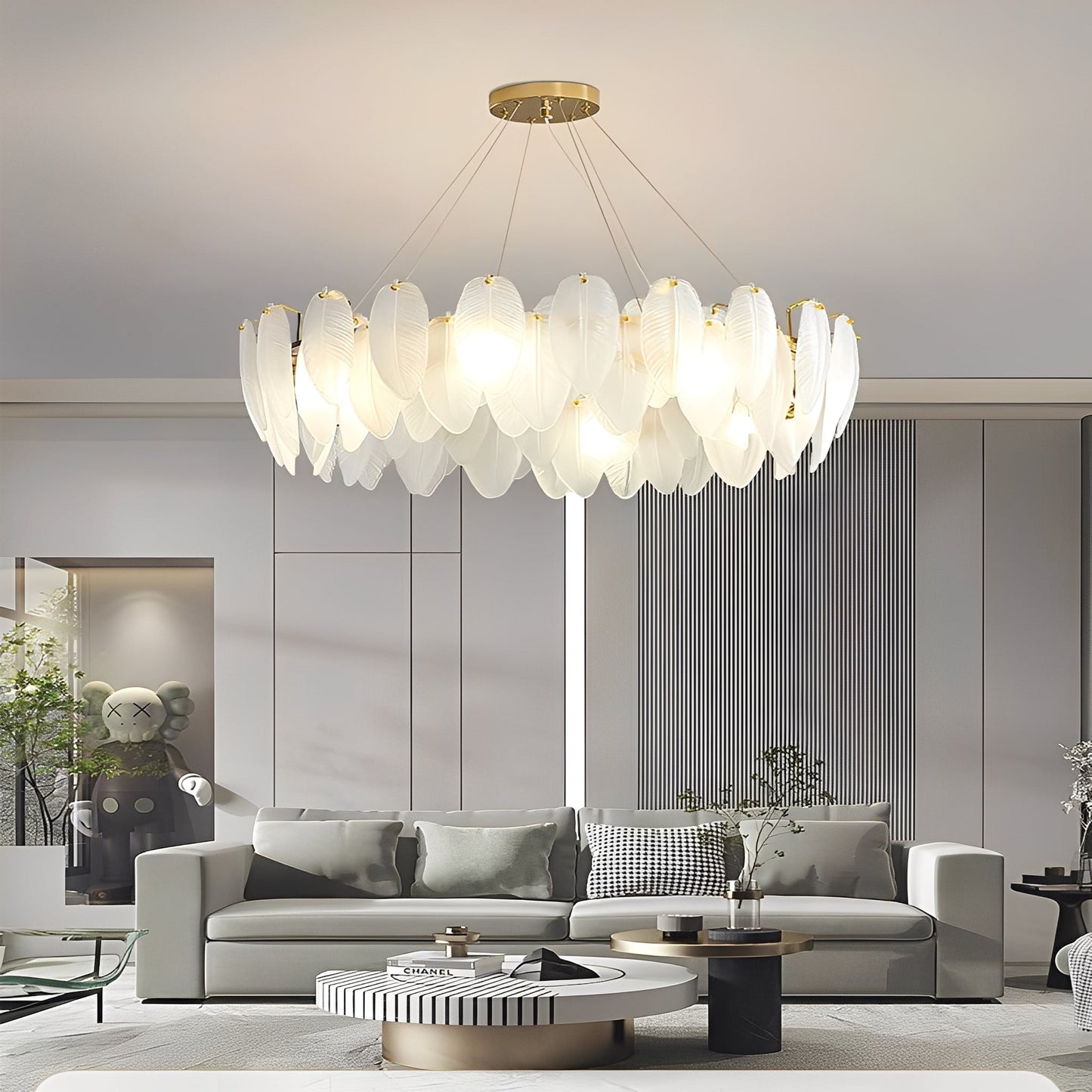 Livia – Moderne Glas-Deckenlampe