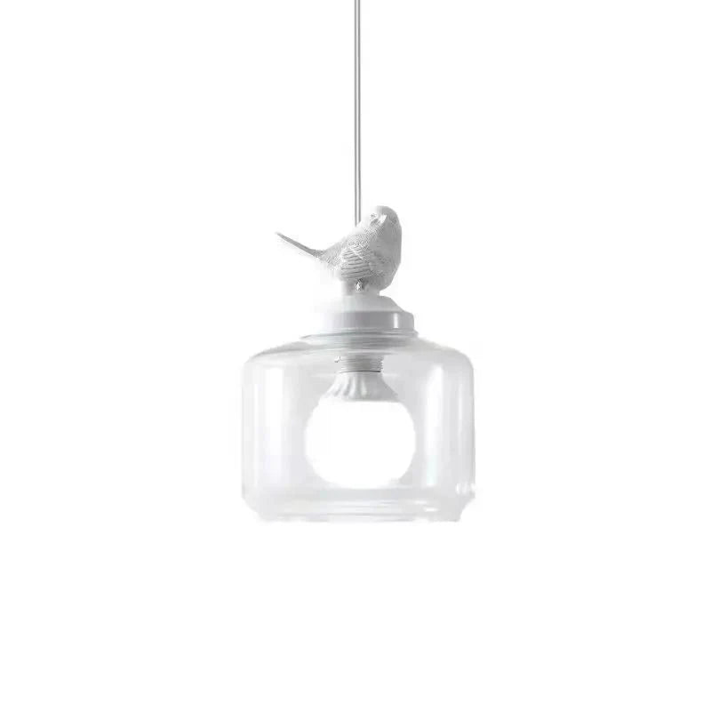 Liora – Vogel-Hängelampe aus Glas