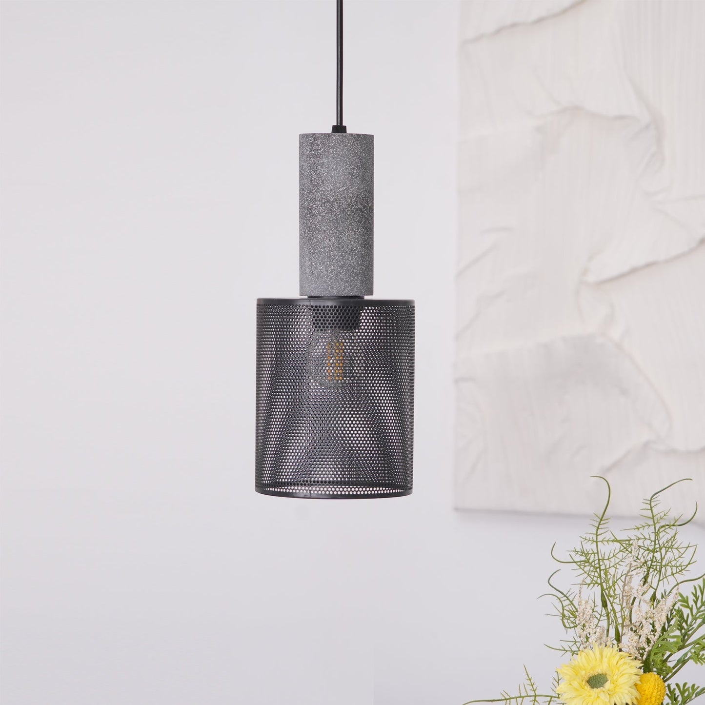 Owen – Beton-Pendelleuchte im Industrie-Look