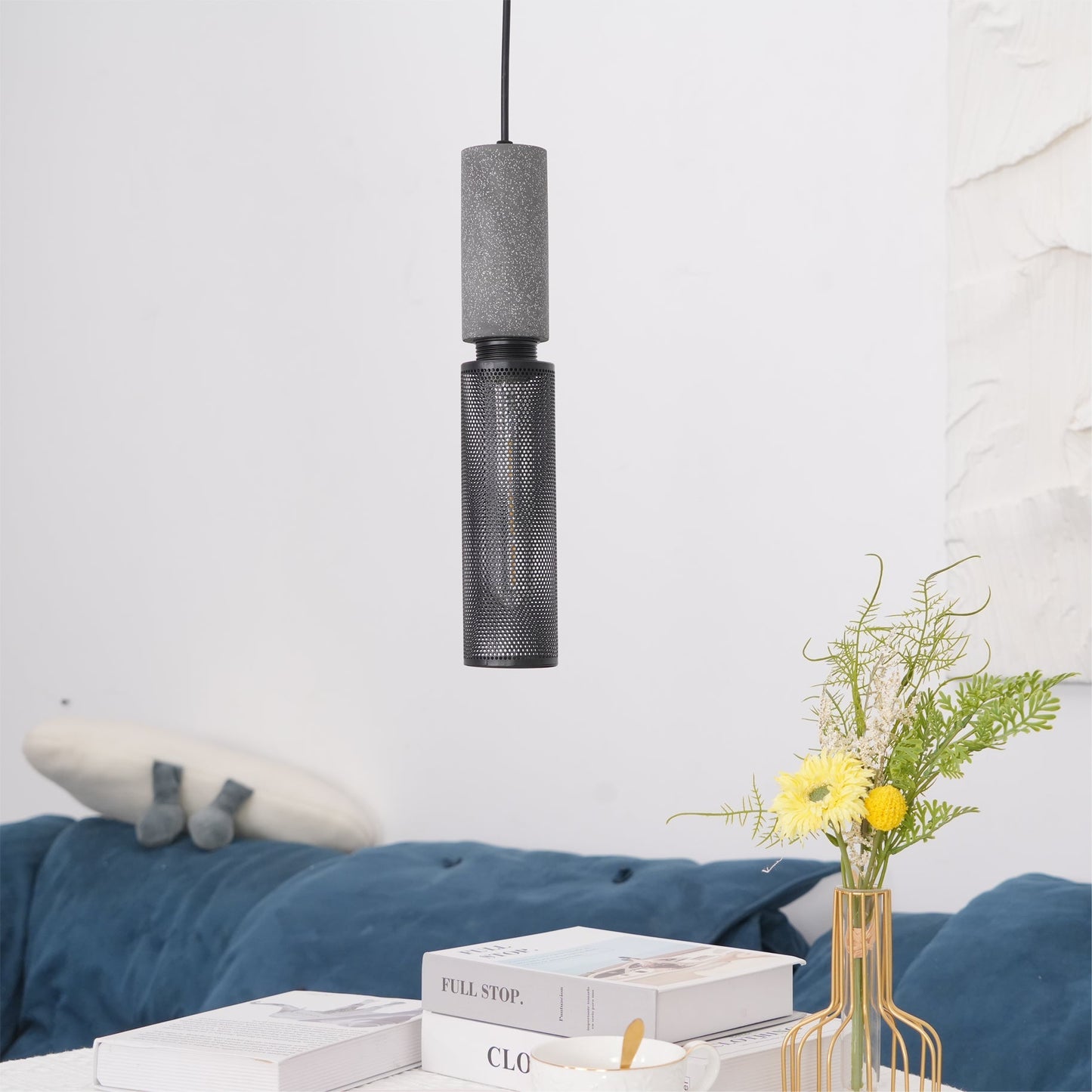 Owen – Beton-Pendelleuchte im Industrie-Look