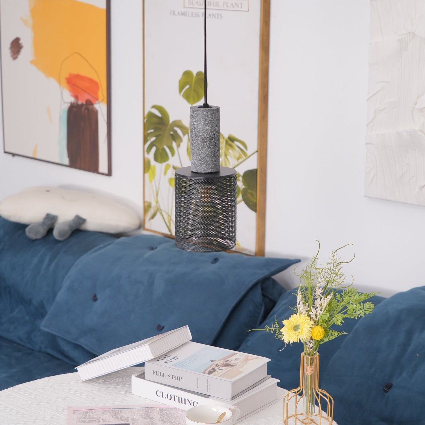 Owen – Beton-Pendelleuchte im Industrie-Look