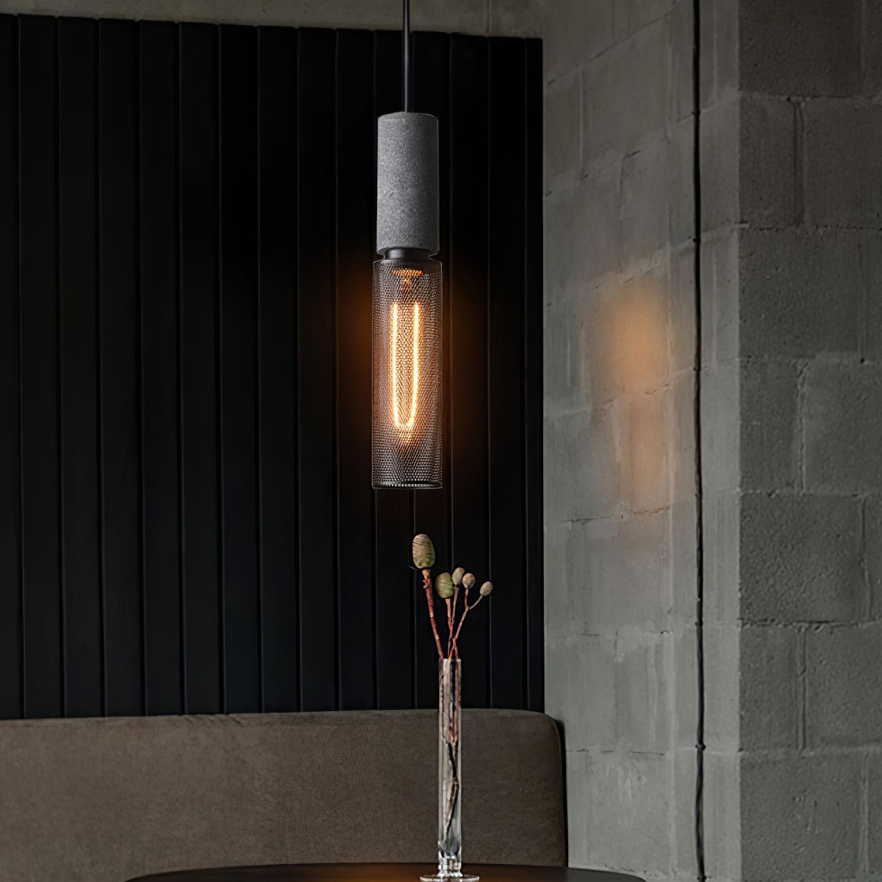 Owen – Beton-Pendelleuchte im Industrie-Look