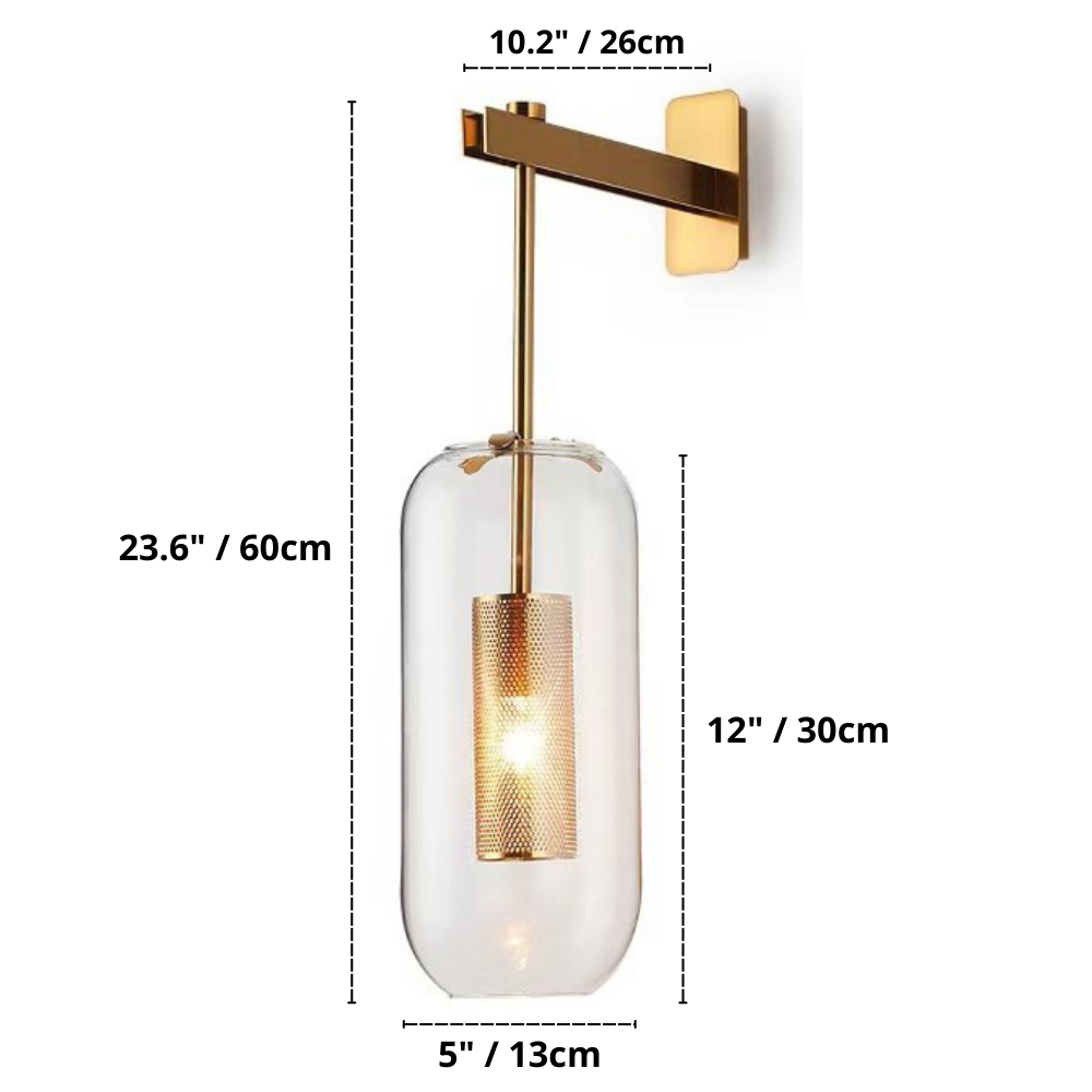 Otis - Moderne Wandleuchte aus Glas