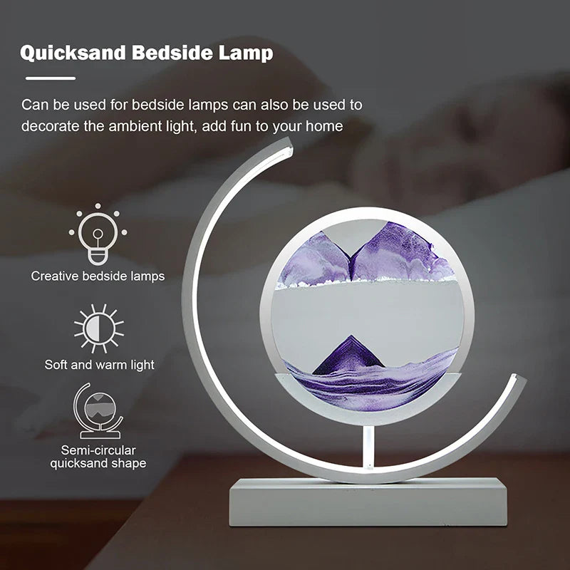 Künstlerische LED-Tischleuchte Quicksand