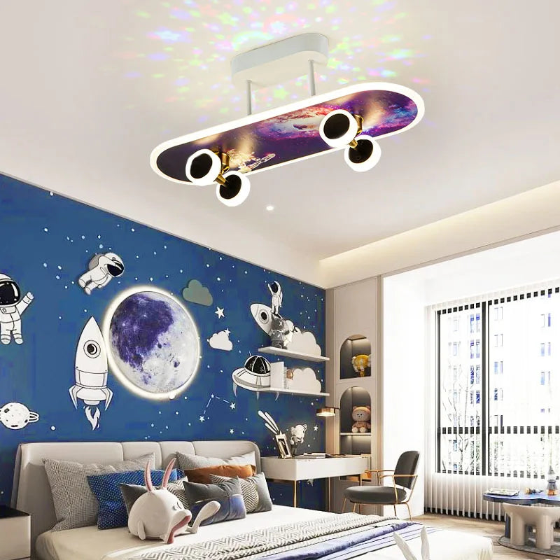 Deckenroller Smart Bunte Schlafzimmerleuchte