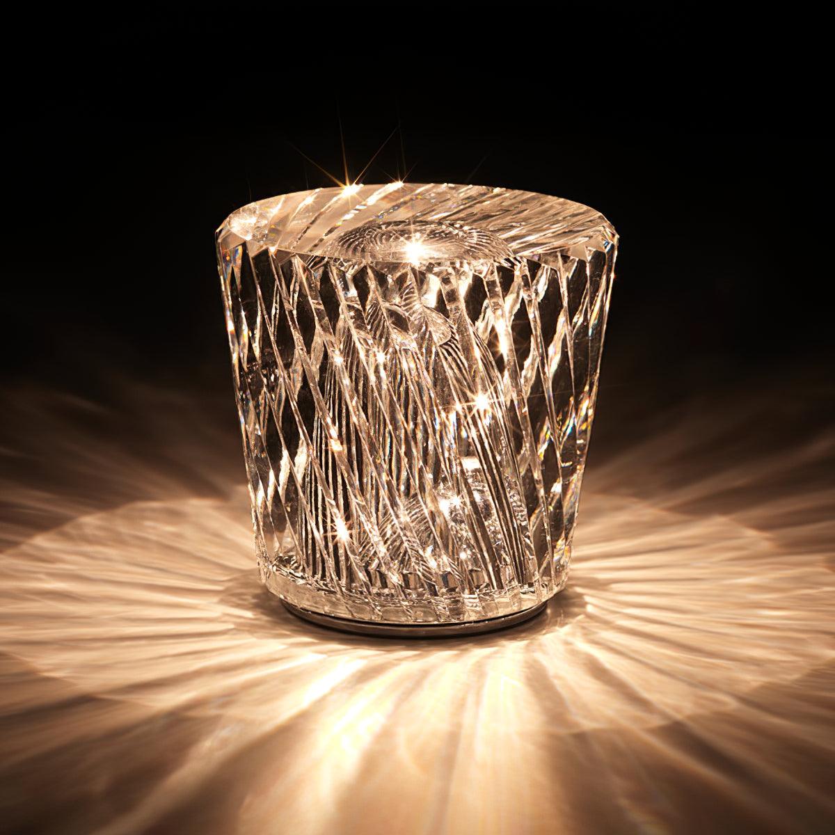 Sakura – Tischlampe mit Kristall-Diamanten
