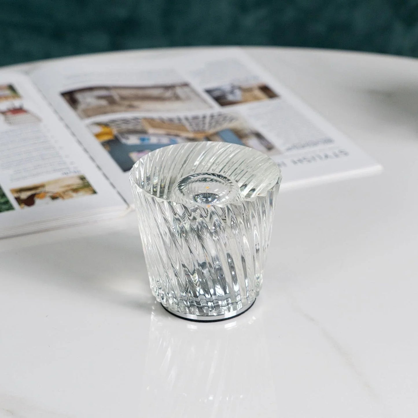 Sakura – Tischlampe mit Kristall-Diamanten