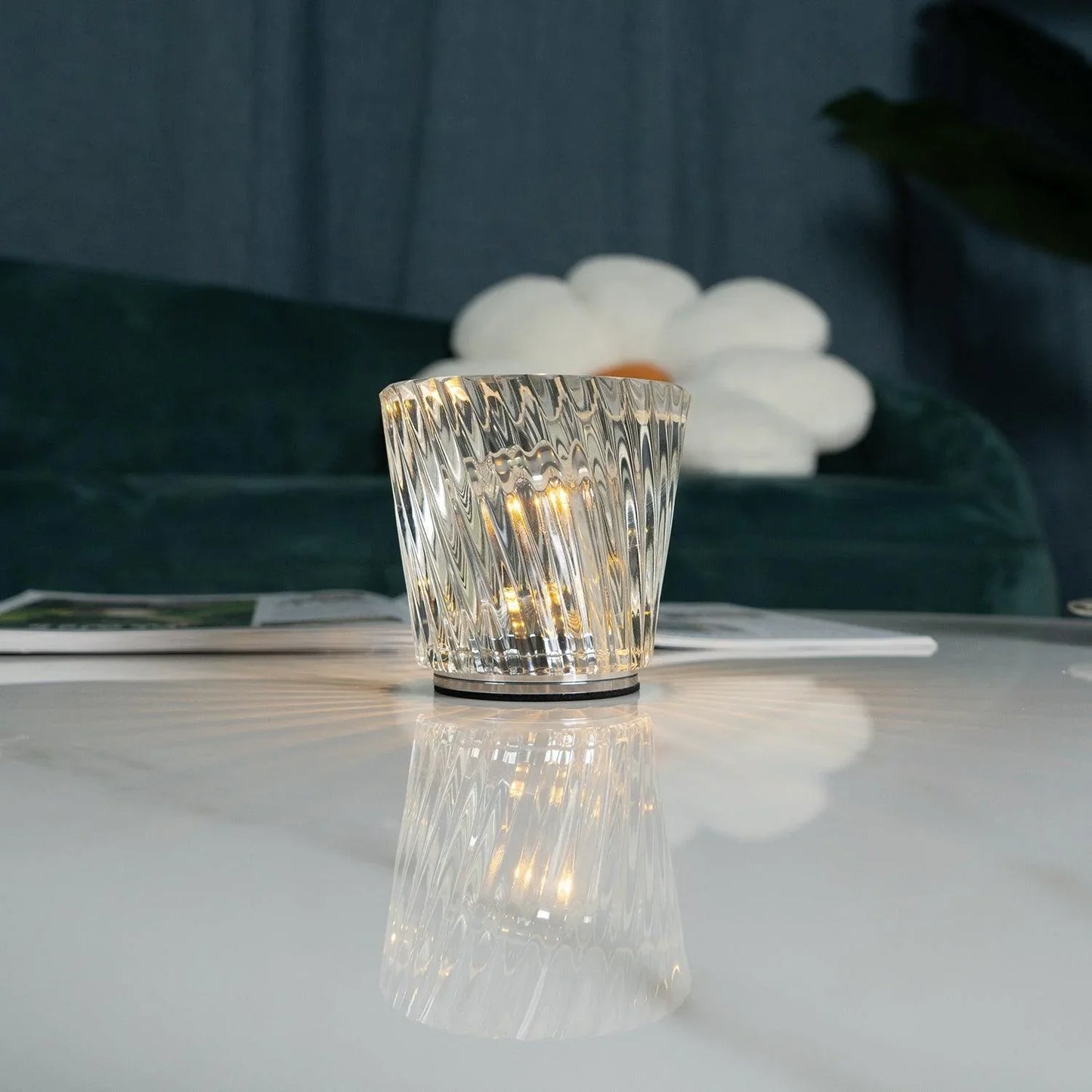 Sakura – Tischlampe mit Kristall-Diamanten