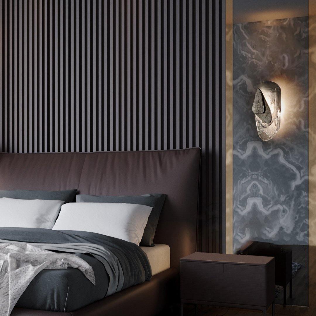 Katara – Designer Wandleuchte mit Kristallakzenten