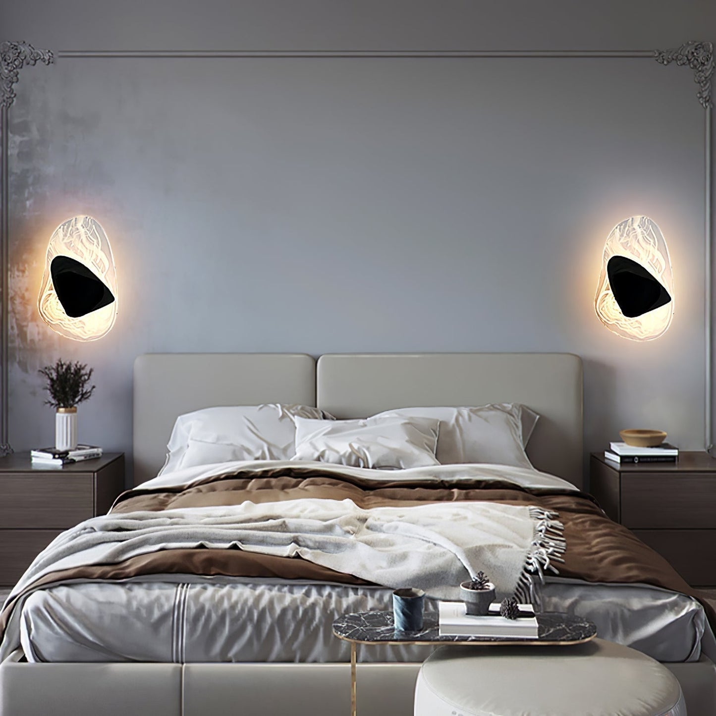 Katara – Designer Wandleuchte mit Kristallakzenten
