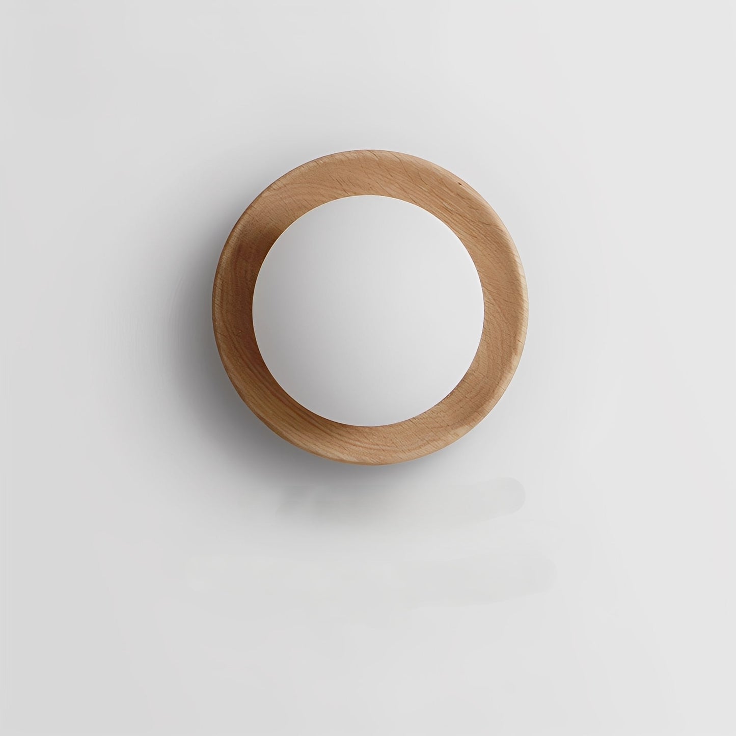 Yume – Nordische Holz-Wandleuchte im Creme-Stil