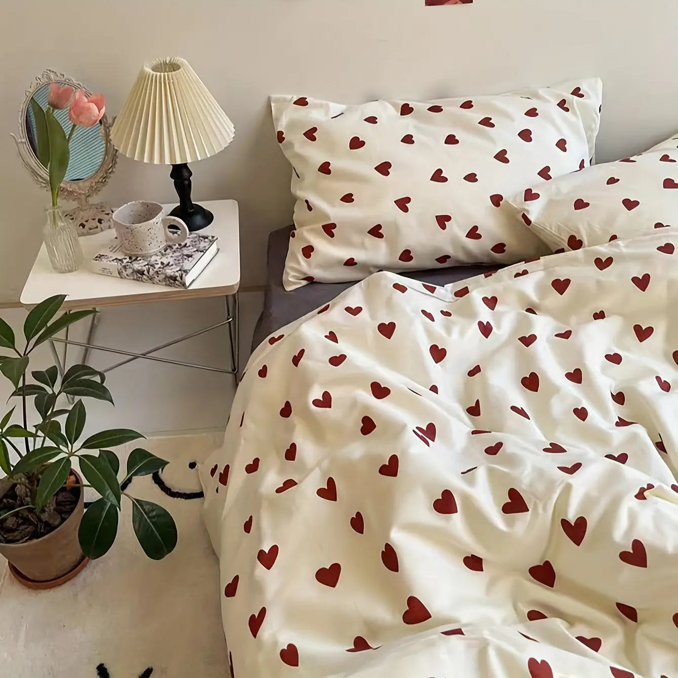 Amoura – Herzmuster Bettwäsche-Set für Romantik