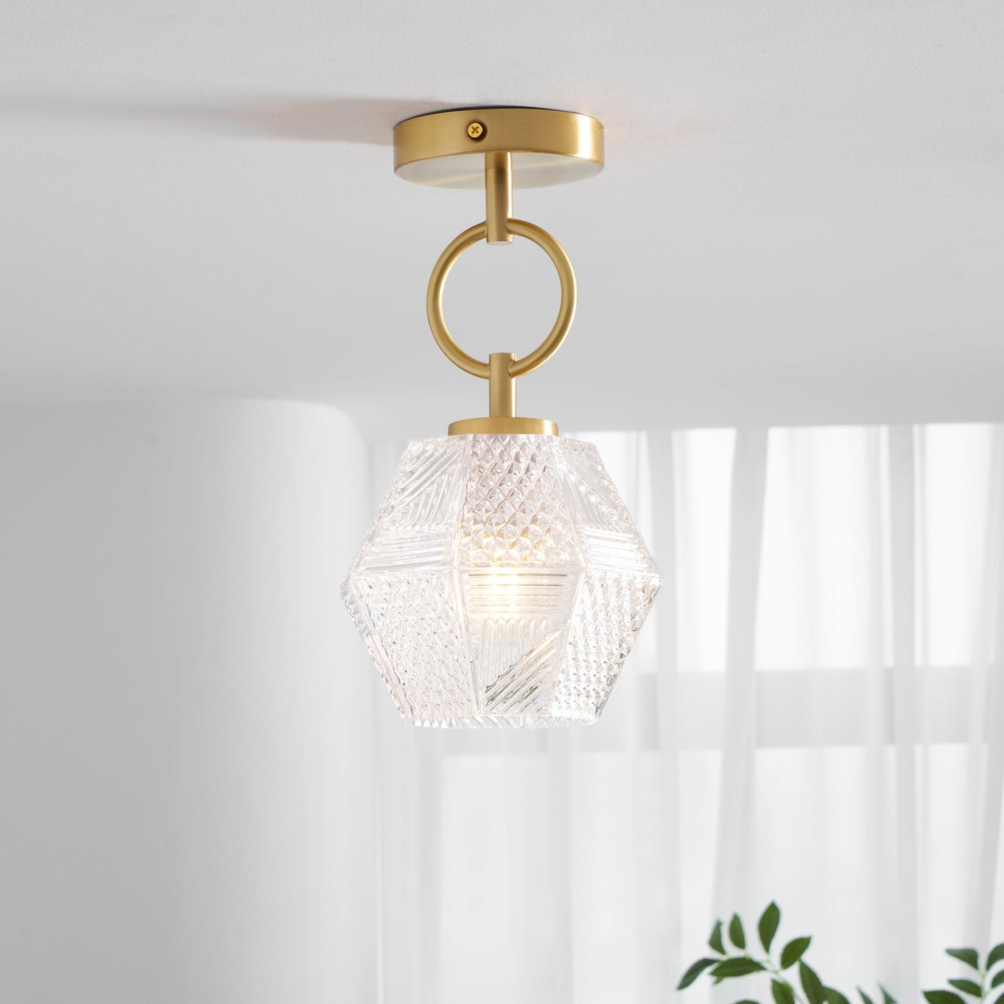 Delina – Art-Déco-Deckenleuchte