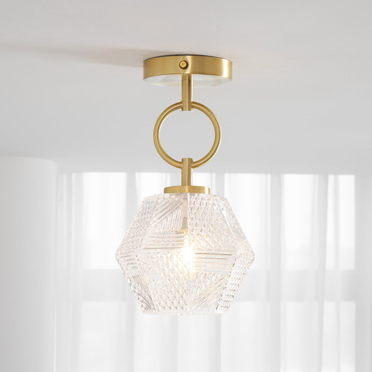 Delina – Art-Déco-Deckenleuchte