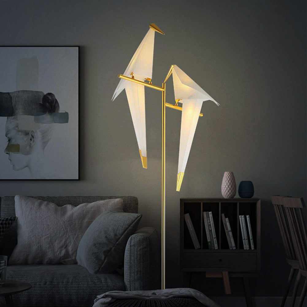 OriBird – Elegante Wandlampe in Origami-Vogelform